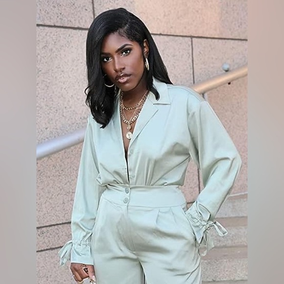 NWT Amazon The Drop Women's Desert Sage Button Down Shirt by @idesign8, XL - Picture 3 of 8